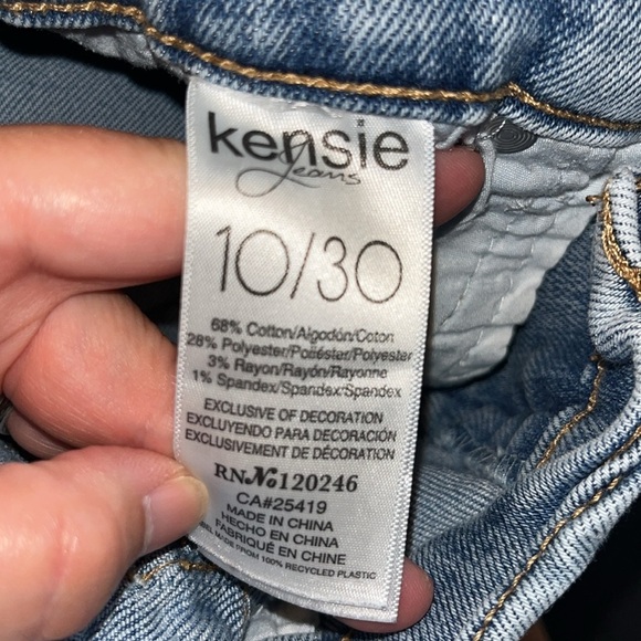 Kensie women’s vintage luxe Blue Straight Jeans Classic Denim Style size 10 - Picture 5 of 6